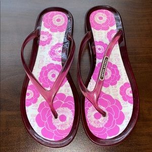Henri Bendel jelly flops